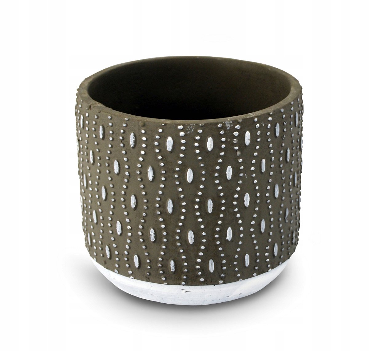 Betonnen Pot 12x12 cm - Donkerbeige