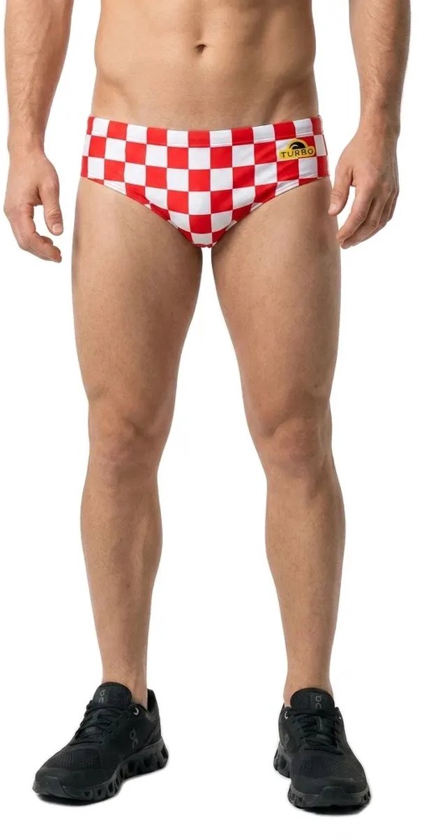 Turbo Squares Wp Zwemslip Rood 2XL Man
