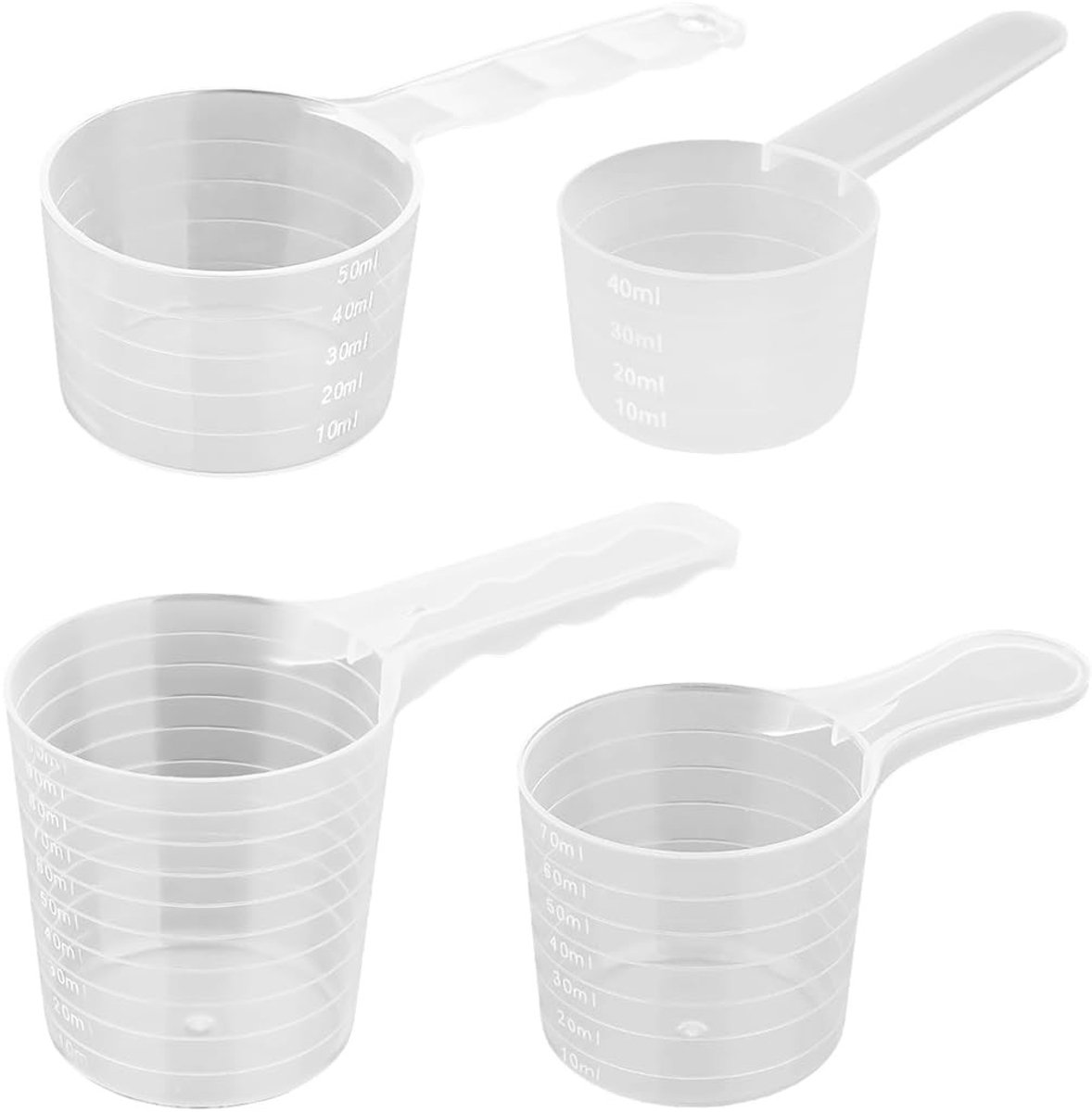 Solidchoice - Set van 4 Maatbekers voor Wasmiddel Dosing
