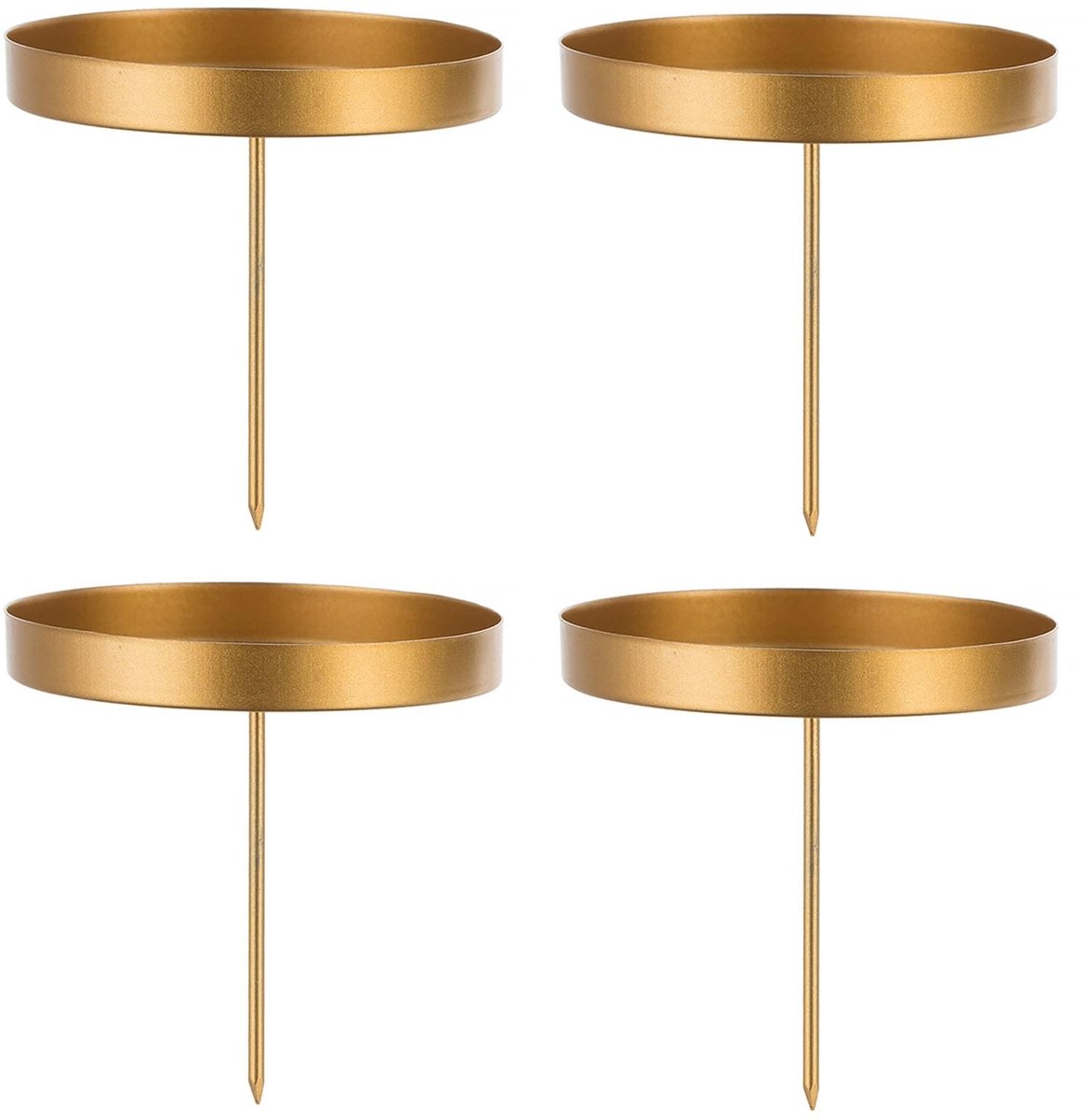 Solidchoice - Set van 4 DIY Kaarsenhouders voor Kerstdecoratie