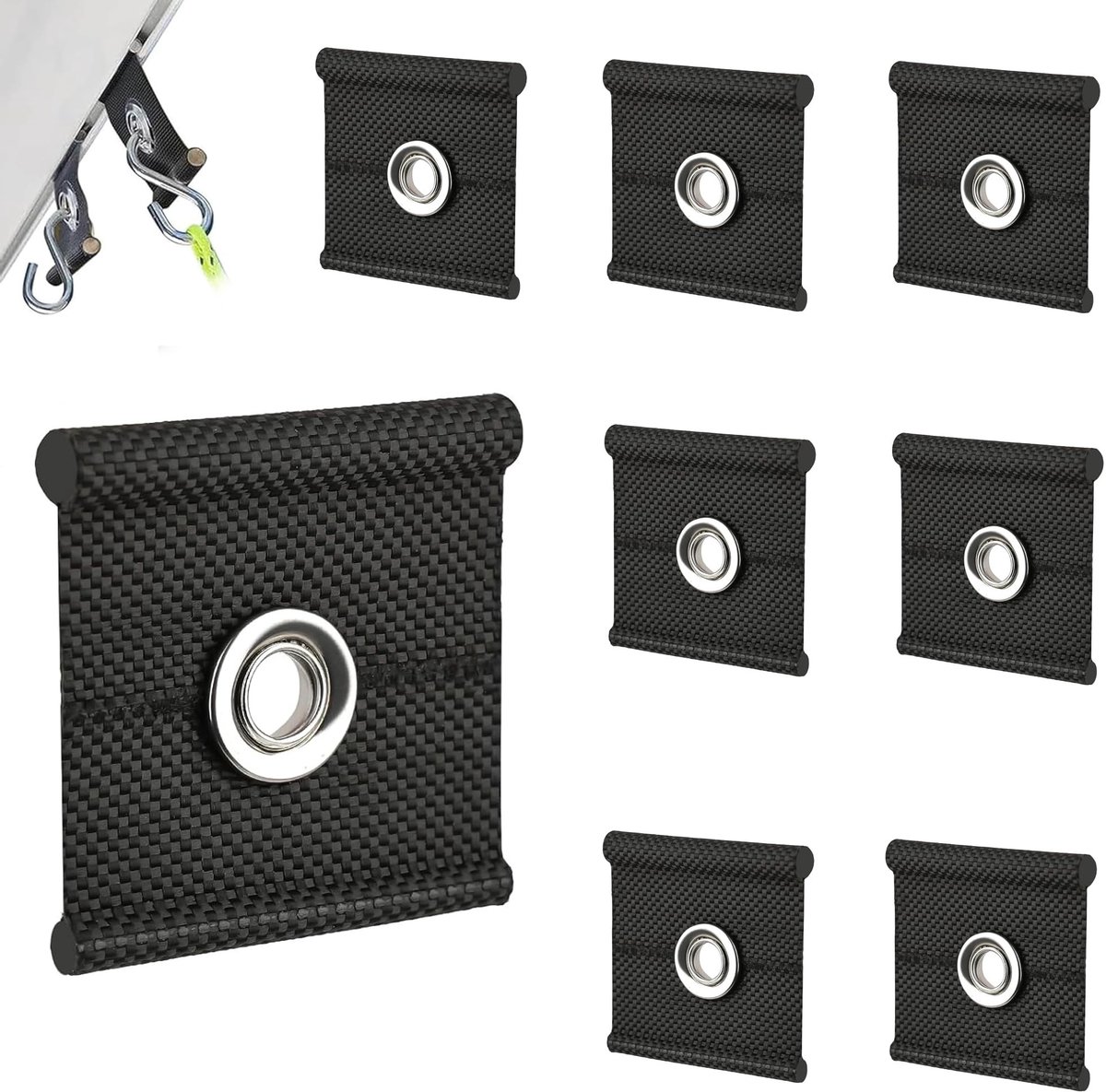 Solidchoice - Set van 8 Terminal Oogjes voor Tent en Caravan