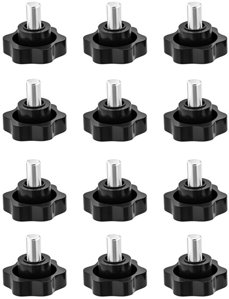 Solidchoice - Sterschroef Kartelschroef 12 Stuks - Stergreep en Klemmoer