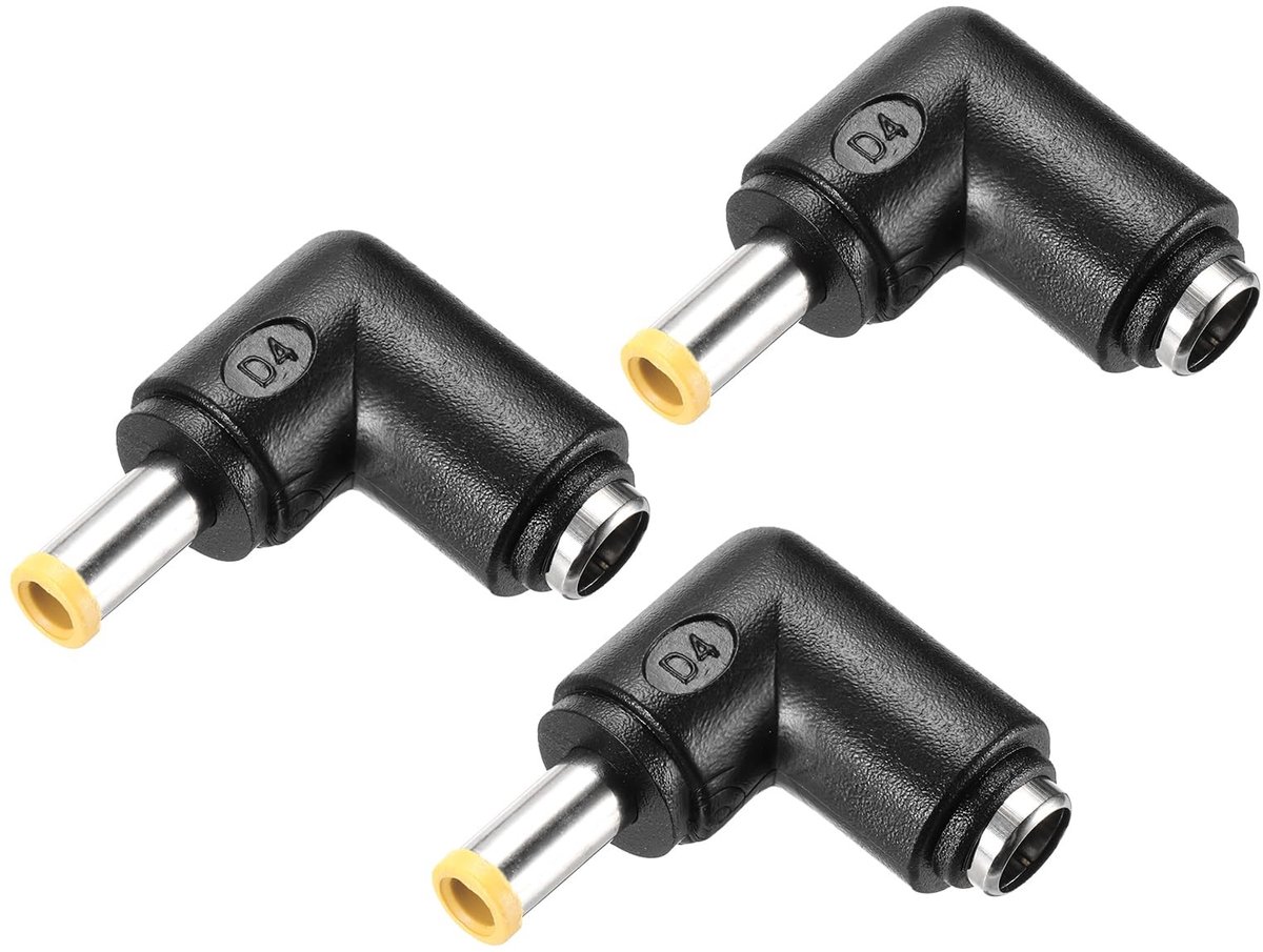 Solidchoice - DC Voedingsadapter Set - 3 Stuks met 90 Graden Hoek