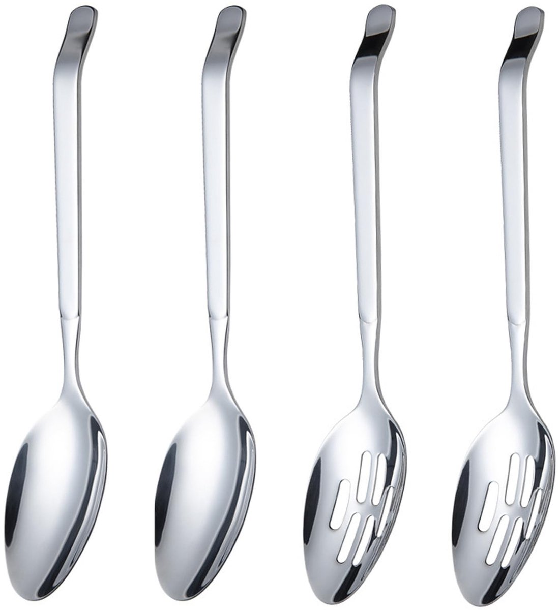 Solidchoice - Set van 4 Roestvrijstalen Servlepel voor Feesten