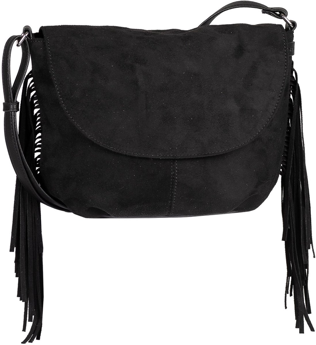 TOM TAILOR schoudertas Deyanira Saddle Bag Black zwart