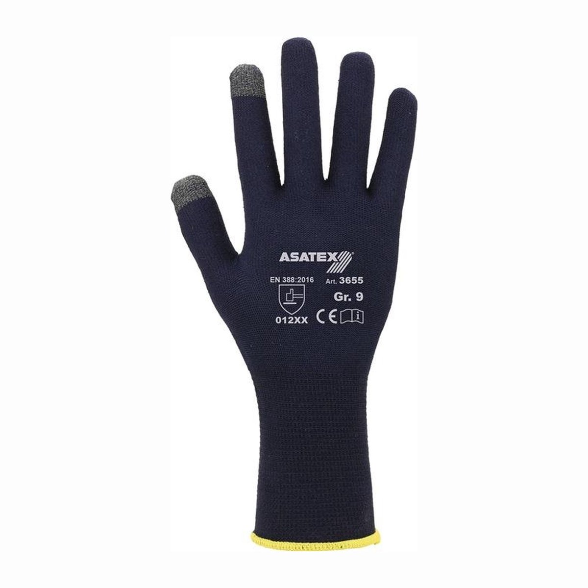 ASATEX Smartphone Fijngebreide handschoen donkerblauw maat 9 - 3655/9