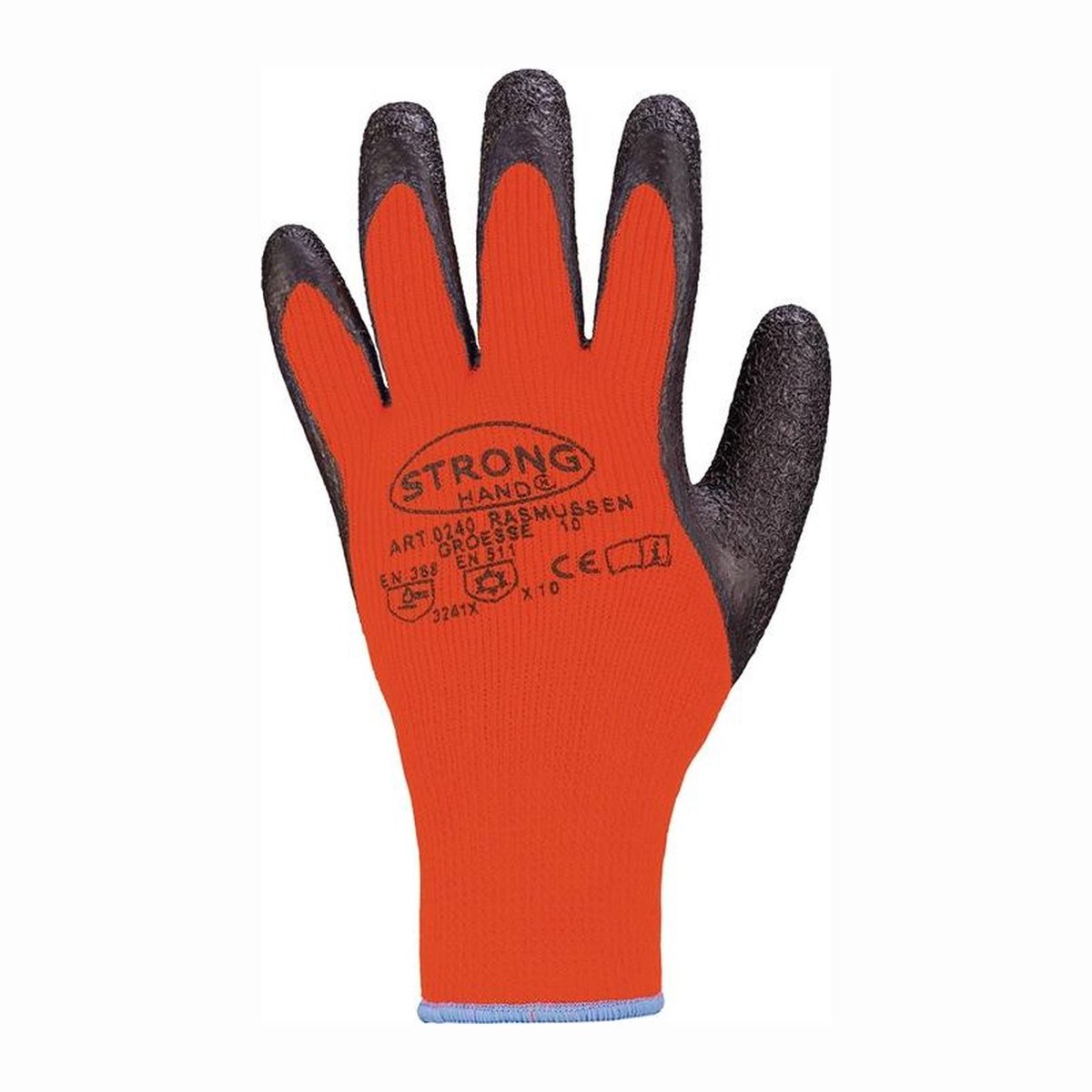 STRONGHAND Koudebeschermingshandschoenen Rasmussen oranje / zwart EN 388 EN 511 PSA II Maat 9 - 0240-09H