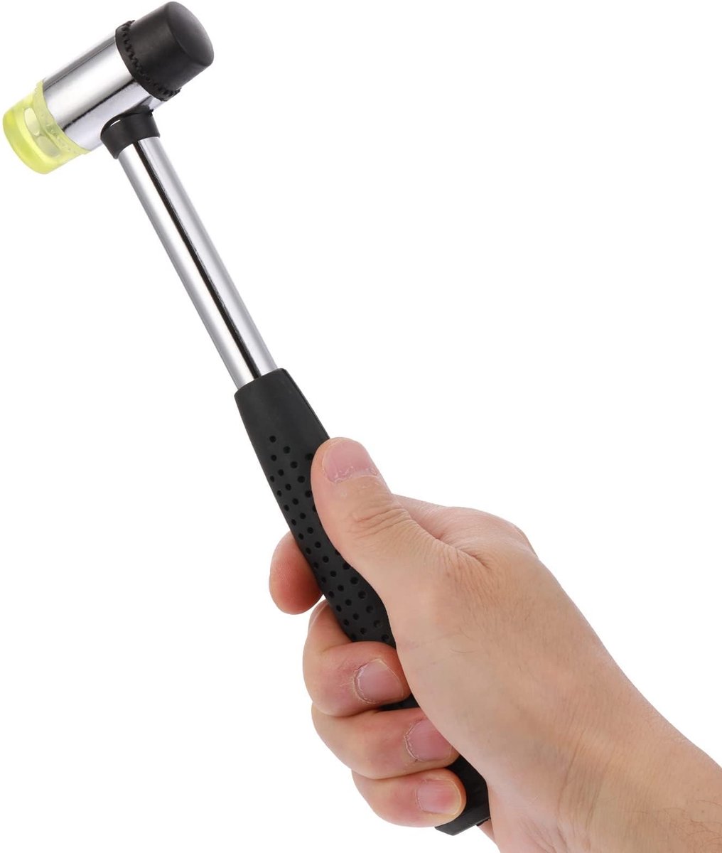 Solidchoice - Dubbelzijdige Zachte Rubber Hamer met Anti-slip Handvat