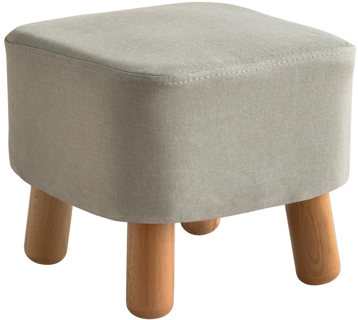 Solidchoice - Modern Ottomaanse Poef met Houten Frame voor de Woonkamer