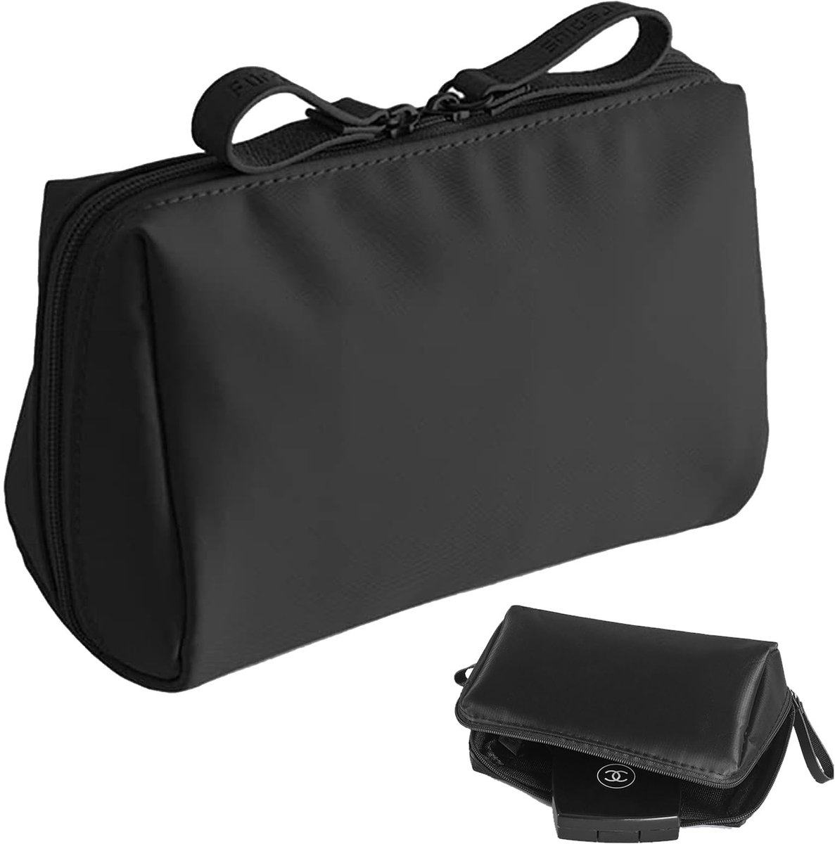 Solidchoice - Waterdichte Reis Makeup Tas - Multifunctionele Cosmetica Tas in Zwart