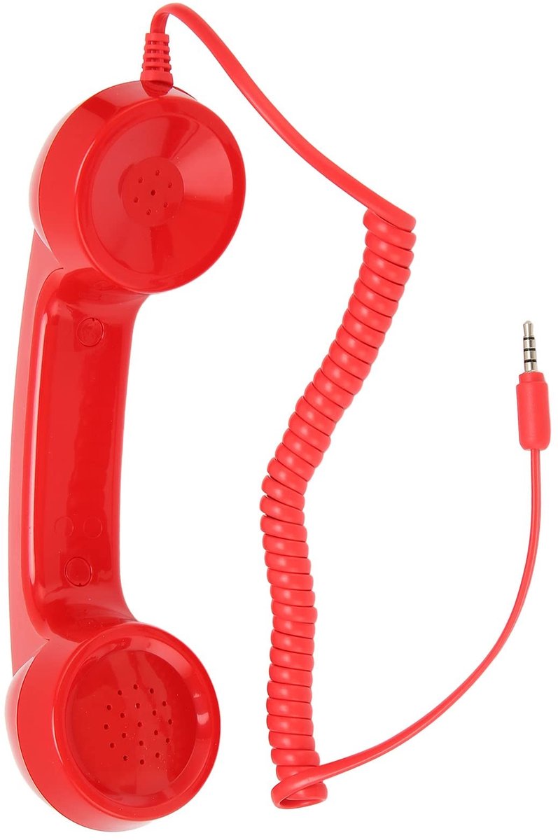 Solidchoice - Retro Telefoon Hoorn met Volumeregeling voor Smartphone