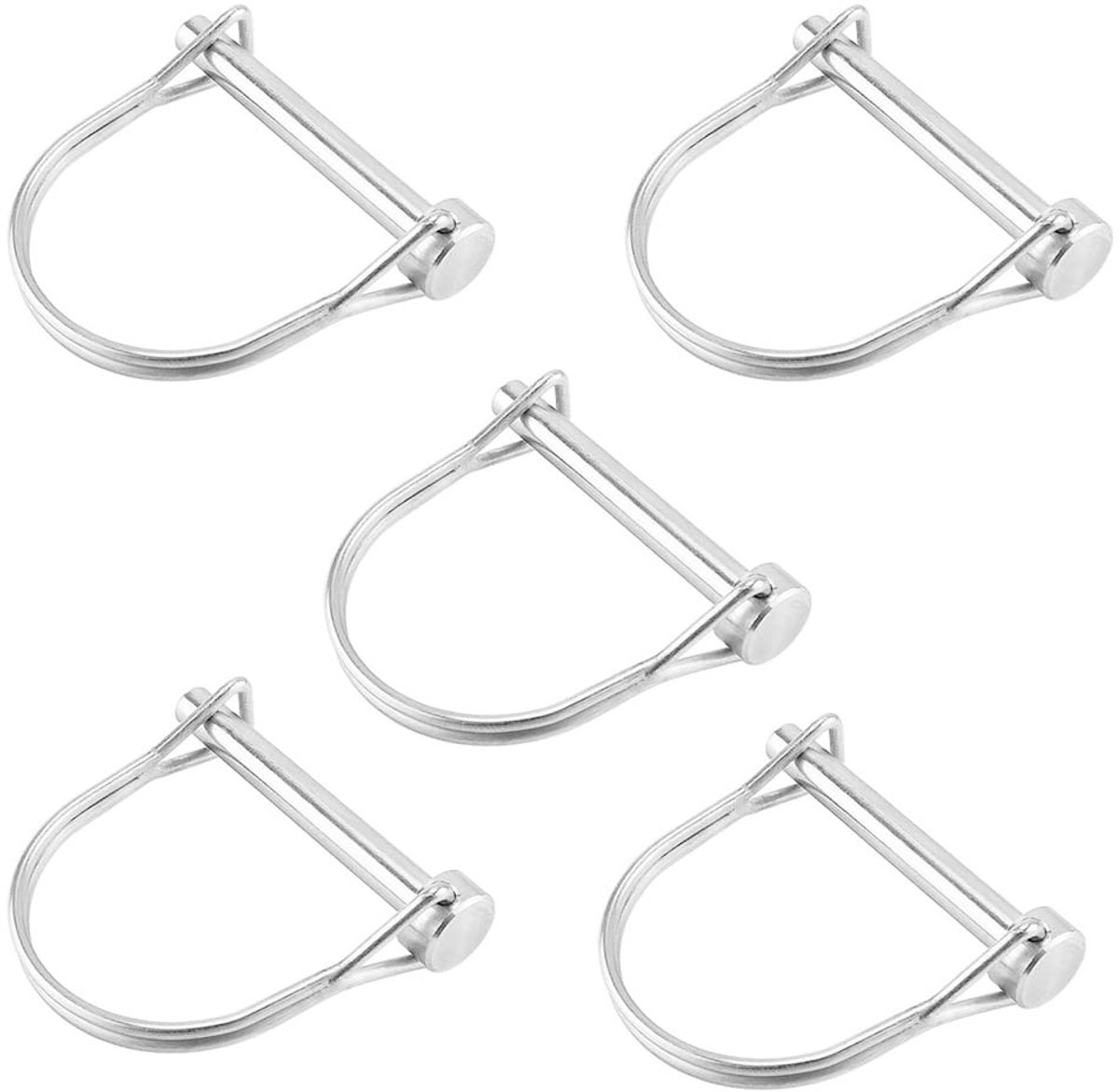 Solidchoice - 5 Stuks Vouwbare Cotter Pins van Geanodiseerd Staal