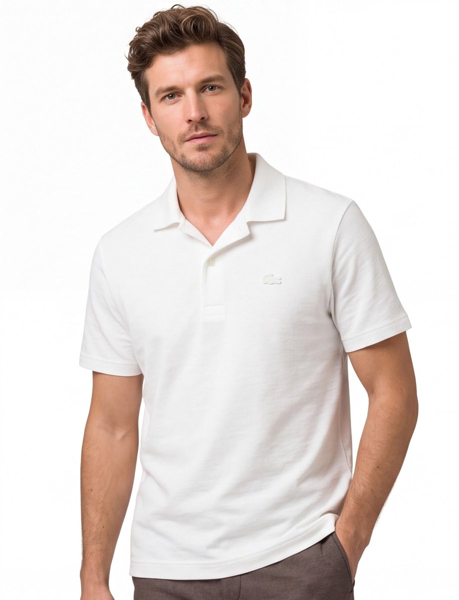 Lacoste poloshirt korte mouw wit