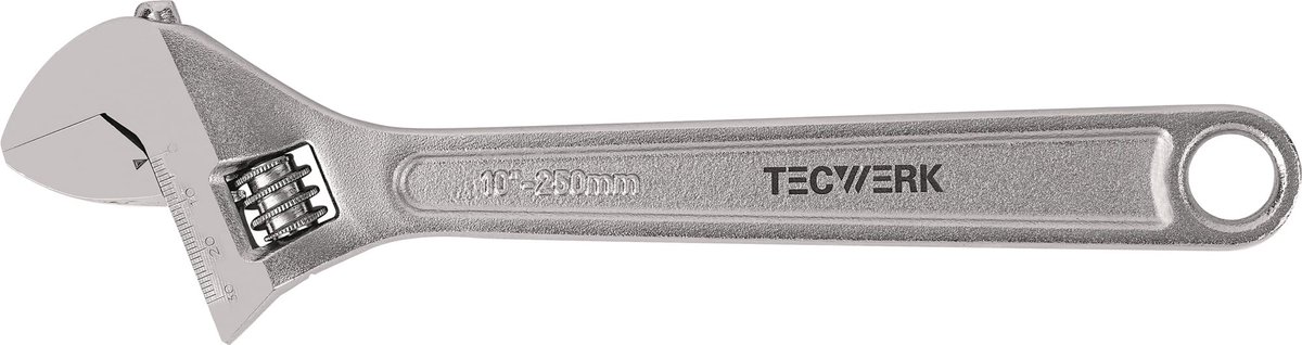 Rollgabelsleutel max.28mm L.250mm m.Afstelschaal TECWERK