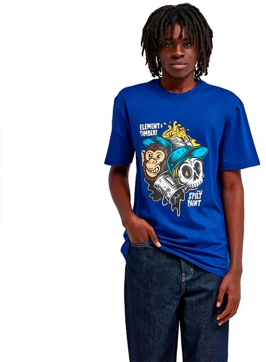 Element Flow T-shirt Met Korte Mouwen M Man Blauw