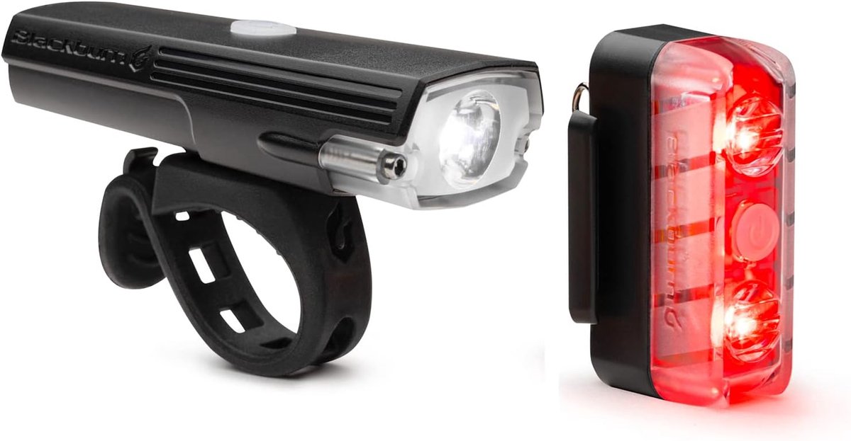 Fietsverlichting vooraan 550 lumen + achteraan 65 lumen - veelzijdig bevestigingssysteem - SnelShoppen