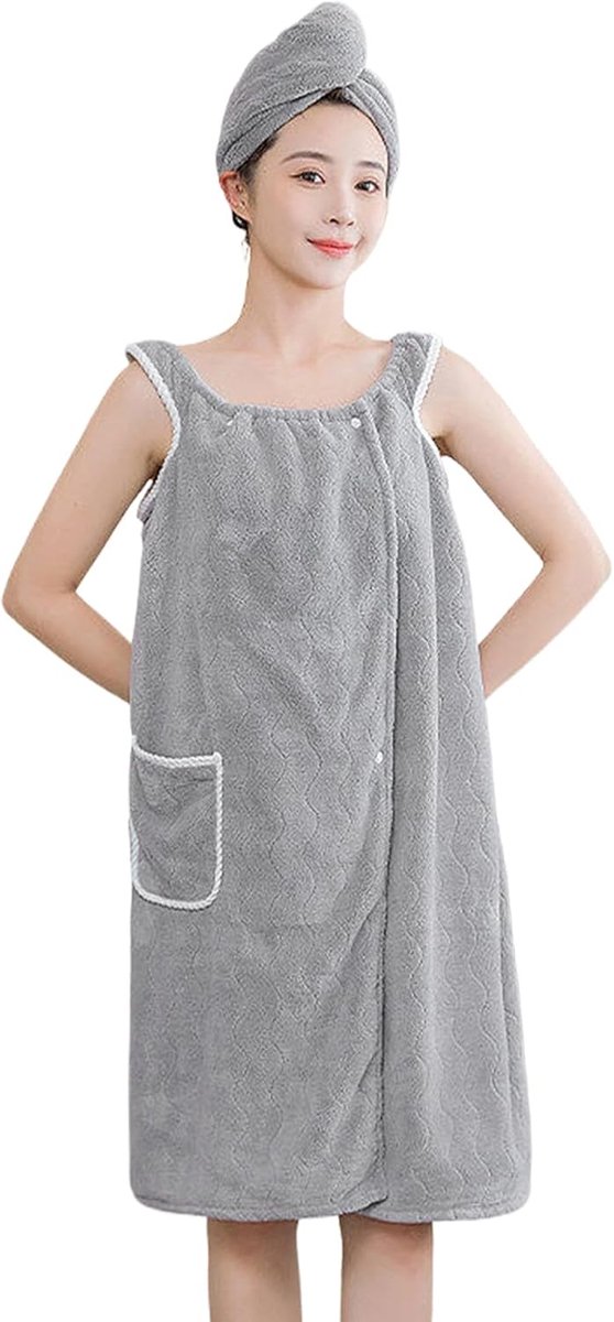 Sauna Badstof badjas dames saunakilt sauna kilt handdoek, wikkelbadhanddoek, spa-badhanddoek, brede saunasarong saunahanddoek microvezel sarong kilt voor sport, douche, spa en strand