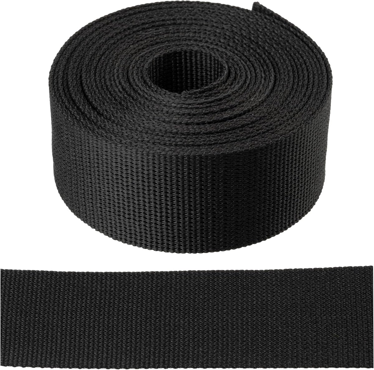 - Polyamide webbing zwart 4 meter | Breedte 40 mm | Professioneel & Thuisgebruik | Naaien, knutselen, doe-het-zelf