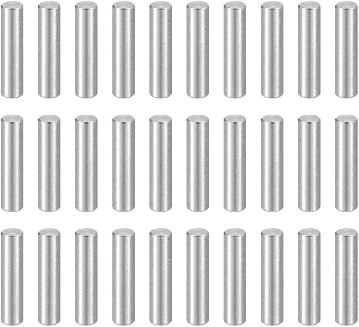 100 stuks cilindrische stekkers M3 (3 mm) x 13 mm roestvrij staal 304 houders pengpen stang bevestigingselementen voor metalen apparaten houten meubels DIY zilver