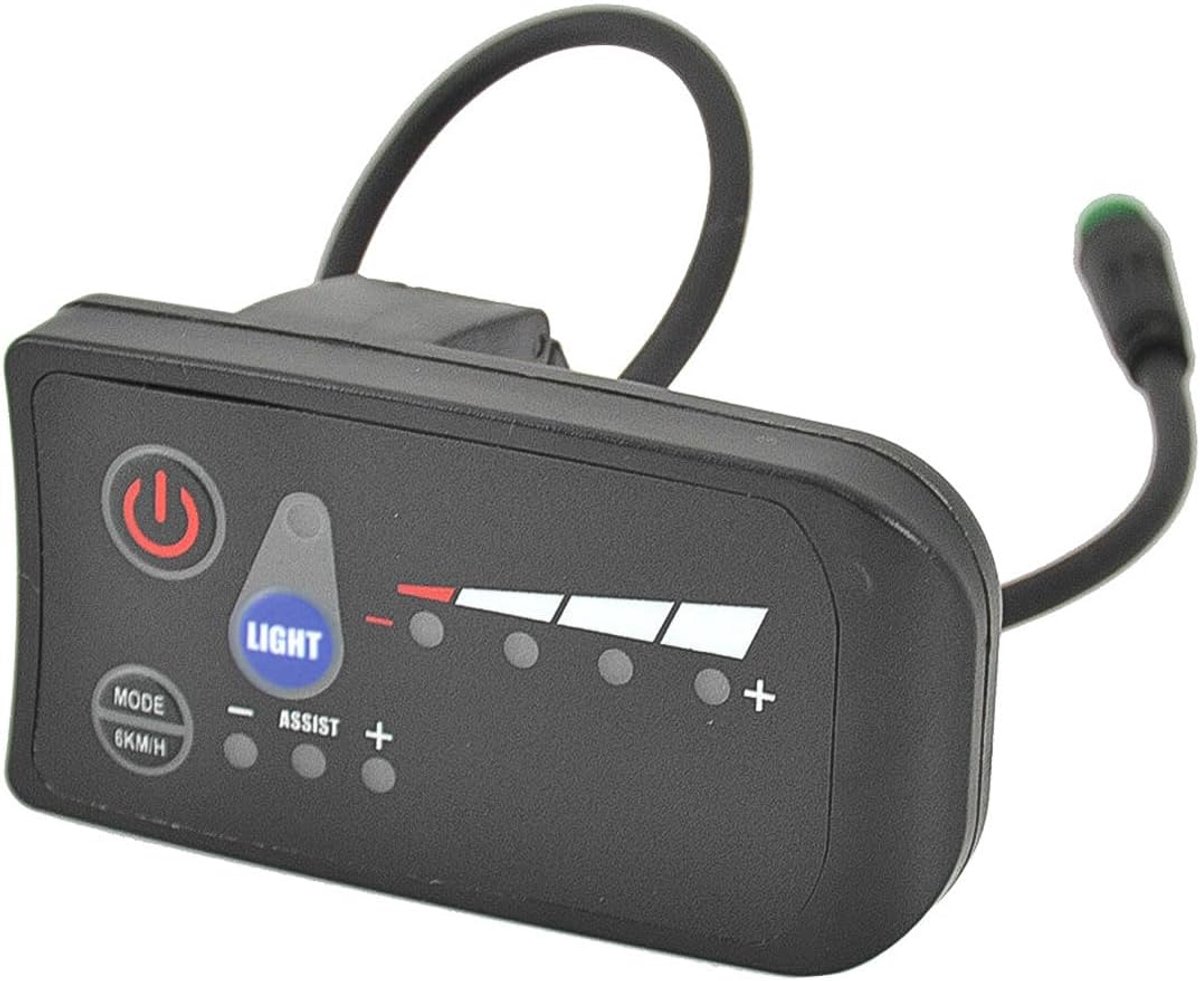 24V waterdicht fietsdisplay-controllerpaneel, S810 LED-displaysnelheidsmeter, multifunctioneel instrument voor e-bikebewaking en -besturing