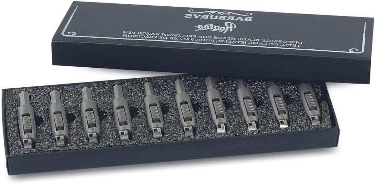 Scheermesjes - Mesjes Bladjes - Gezichtsverzorging - Roestvrij Staal - 10 stuks - Zilver