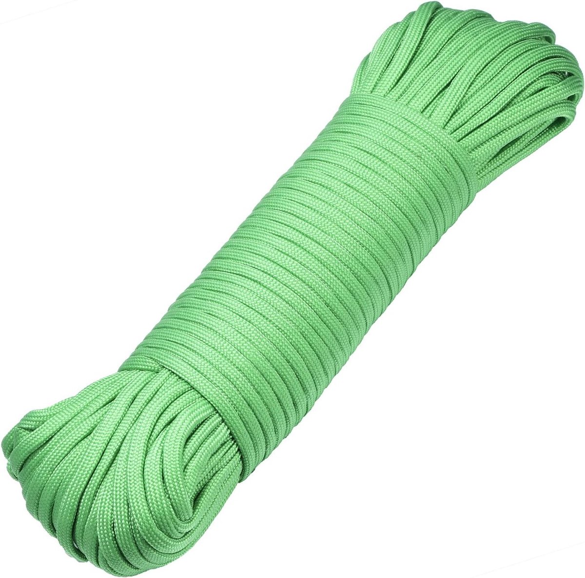 30 meter lang textieltape nylon koord paracordtouw survivaltape voor knutselen en voor outdoor campingactiviteiten 4 mm - 7 draden groen