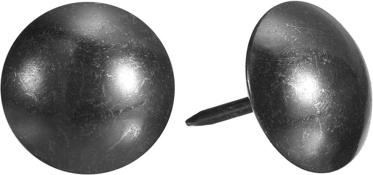 Meubelpennen, 100 stuks, 16 x 20 mm, punaises, assortiment koolstofstaal, voor thuis, bank, doe-het-zelf, decoratieve nagelkoppen, nagels, grijs