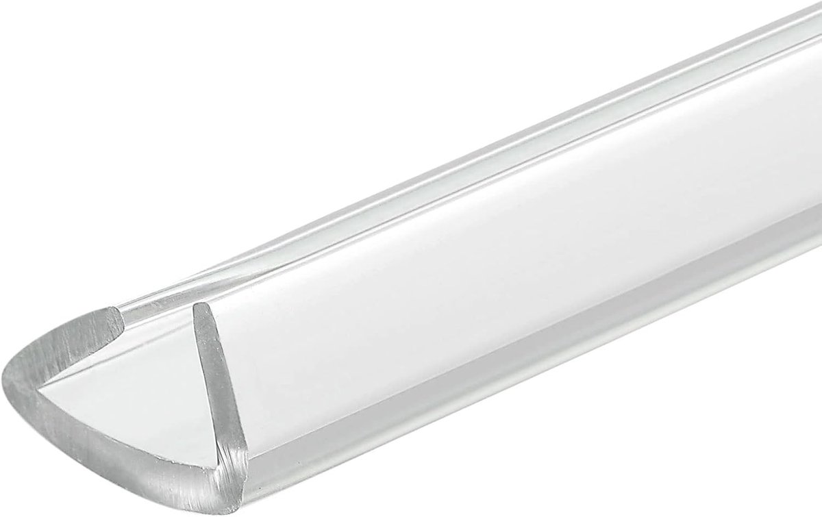Sourcing map U-kanaal sierlijst, 25/64" W x 5/8" H, transparant