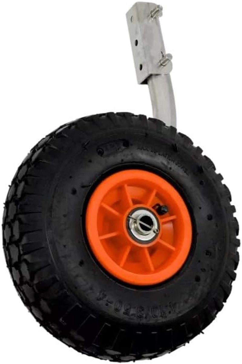 | Roestvrij stalen slipreder transportwielen voor boten | inklapbaar | eenvoudige montage | 26,5 cm banden | incl. schroeven en moeren | ideaal voor opblaasbare boten