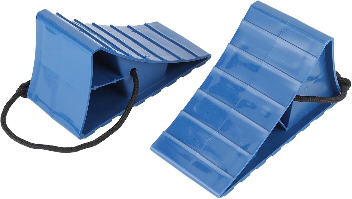 2 stuks bandenstopper, draagbare rubberen wielkeg antislip bandstopblok parkeeraccessoires voor autoaanhangers caravans motorfiets vrachtwagens