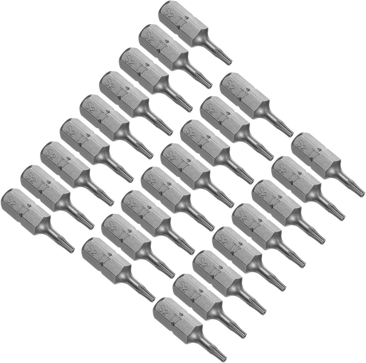 Schroevendraaierbits, 1/4 inch zeskantschacht 25 mm lang T7, magnetische schroevendraaiers bit - (toepassingen: voor auto-onderhoud), 25 stuks
