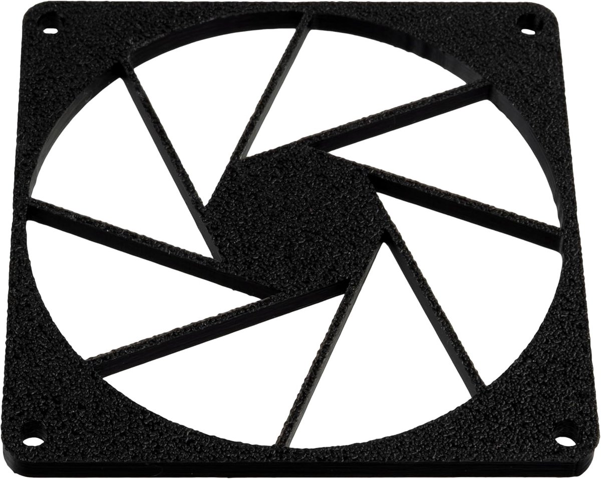 - Set van 4 Ventilatorroosters 80x80 mm | ABS Kunststof kleur zwart | Beschermrooster voor PC, Printer, Projector en Elektronica
