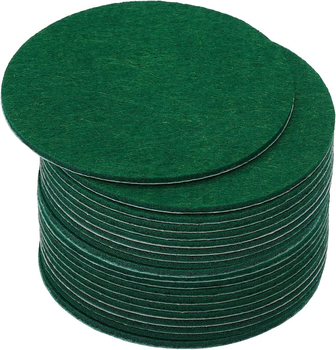 Lampvoet met een diameter van 6 inch, 20 stuks, 2 mm dik, rond, zacht, antislip, krasbestendig, vilt voor lamp, meubels, doe-het-zelf handwerk, donkergroen