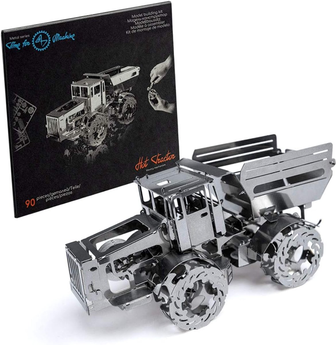 Model tractor K700 - RVS bouwkit - gedetailleerd ontwerp - ideale instap voor modelbouw - SnelShoppen