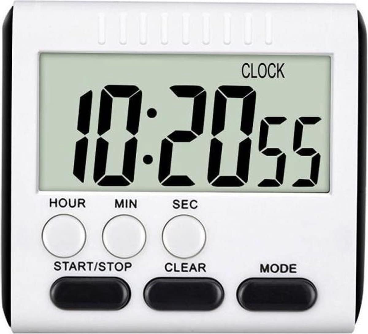 Keukenwekker - Digitale timer - Grote cijfers - Perfect voor koken en bakken - ShopVlot