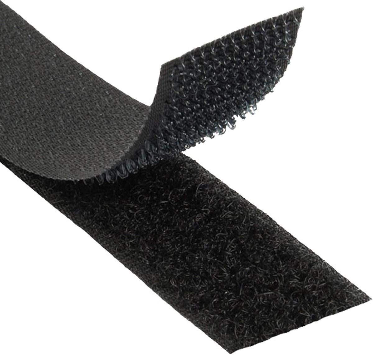 Klipband 50 mm x 3 m - zwart nylon - herbruikbaar - ideaal voor textielverbindingen - ShopVlot