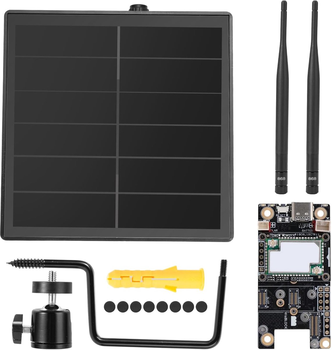 LoRa repeater met zonne-energie - 868 MHz antenne - geïntegreerde 5000 mAh batterij - continue werking op zonnige dagen - ShopVlot