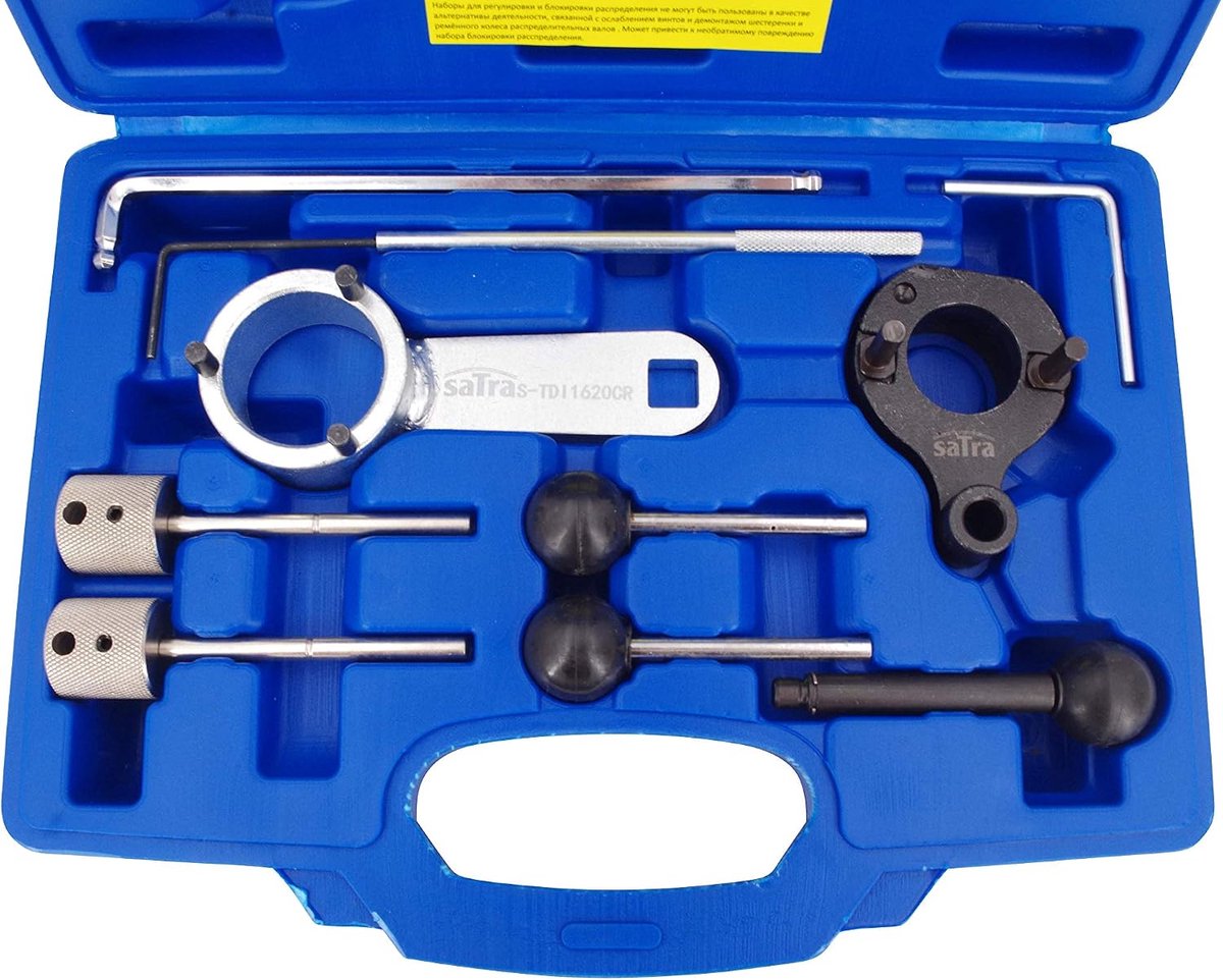 Motorafstelgereedschap VAG 1.4 1.6 2.0 TDI - voor timingriemvervanging - incl. testpennen en spanners - ShopVlot