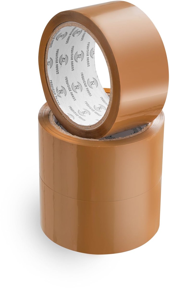 verpakkingstape heavy duty 48 mm x 66 m - bruin - sterke kleefkracht - ideaal voor verpakking en verzending - ShopVlot