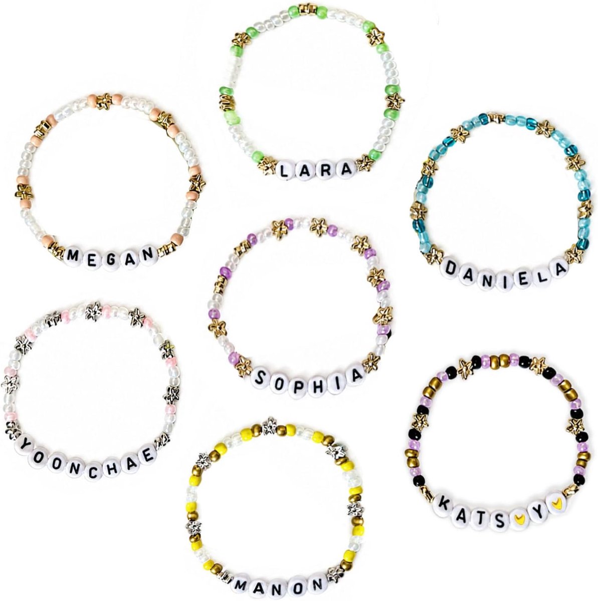 Vriendschapsarmbanden 7 Stuks - Kpop Geïnspireerd - Concert Accessoires - Perfect voor Kpop Fans - ShopVlot
