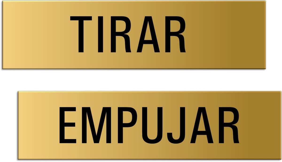 Signalen trekken schuiven - 160 x 40 mm - optisch geanodiseerd aluminium goud - duurzaam en stijlvol - ShopVlot