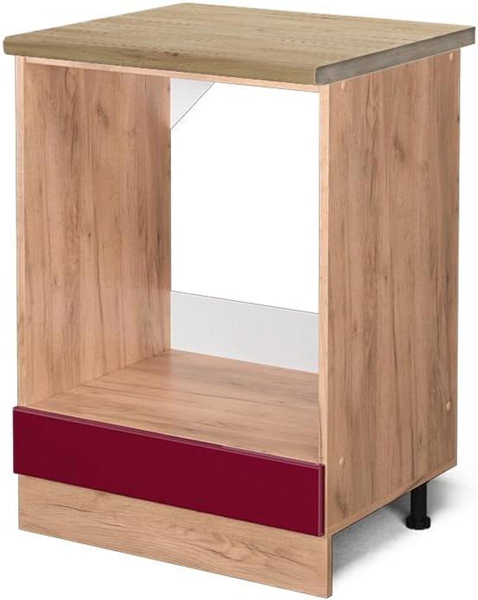 Ovenombouwkast - Inbouwkast Oven - Keuken Inrichten - Naadloze Integratie - 60 cm - Rood