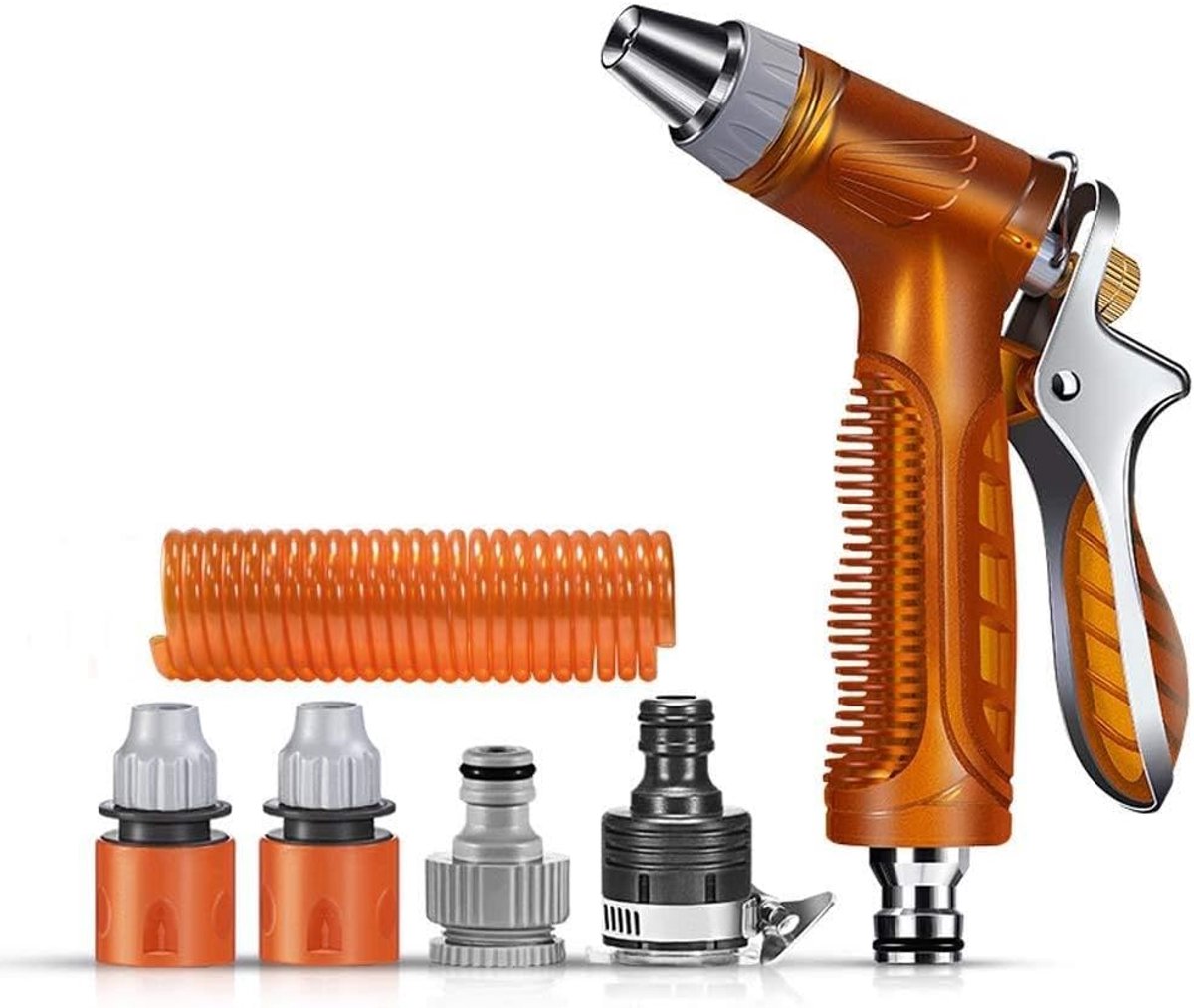 tuinslang intrekbare slang met koperen hulpstukken/functie 8 de sproeier mondstuk/speciale hoge druk wassen waterstralen - voor tuin water geven, schoonmaken