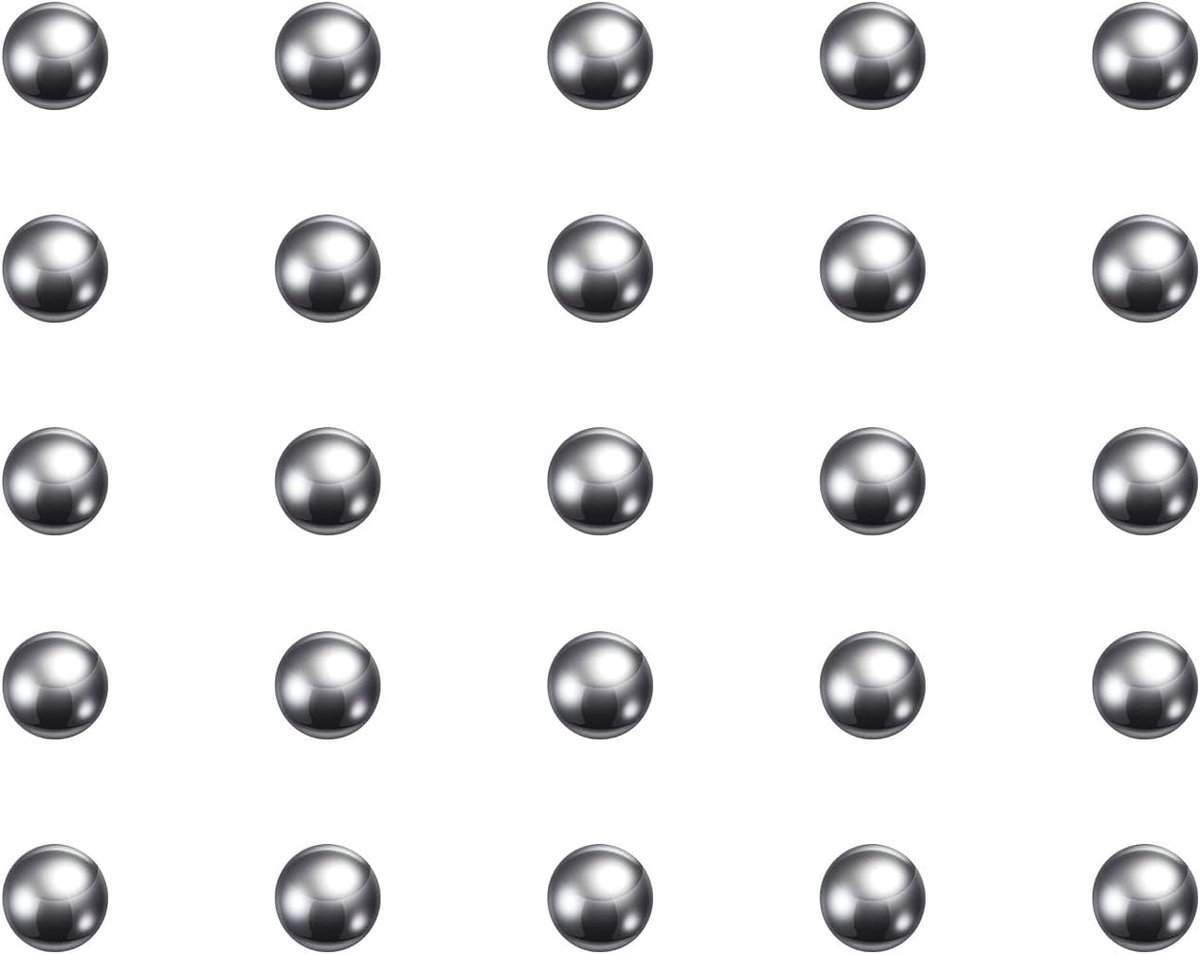 sourcing map 300 stuks precisieballen 3/32 inch diameter G10 chroom stalen kogel voor lager zilver