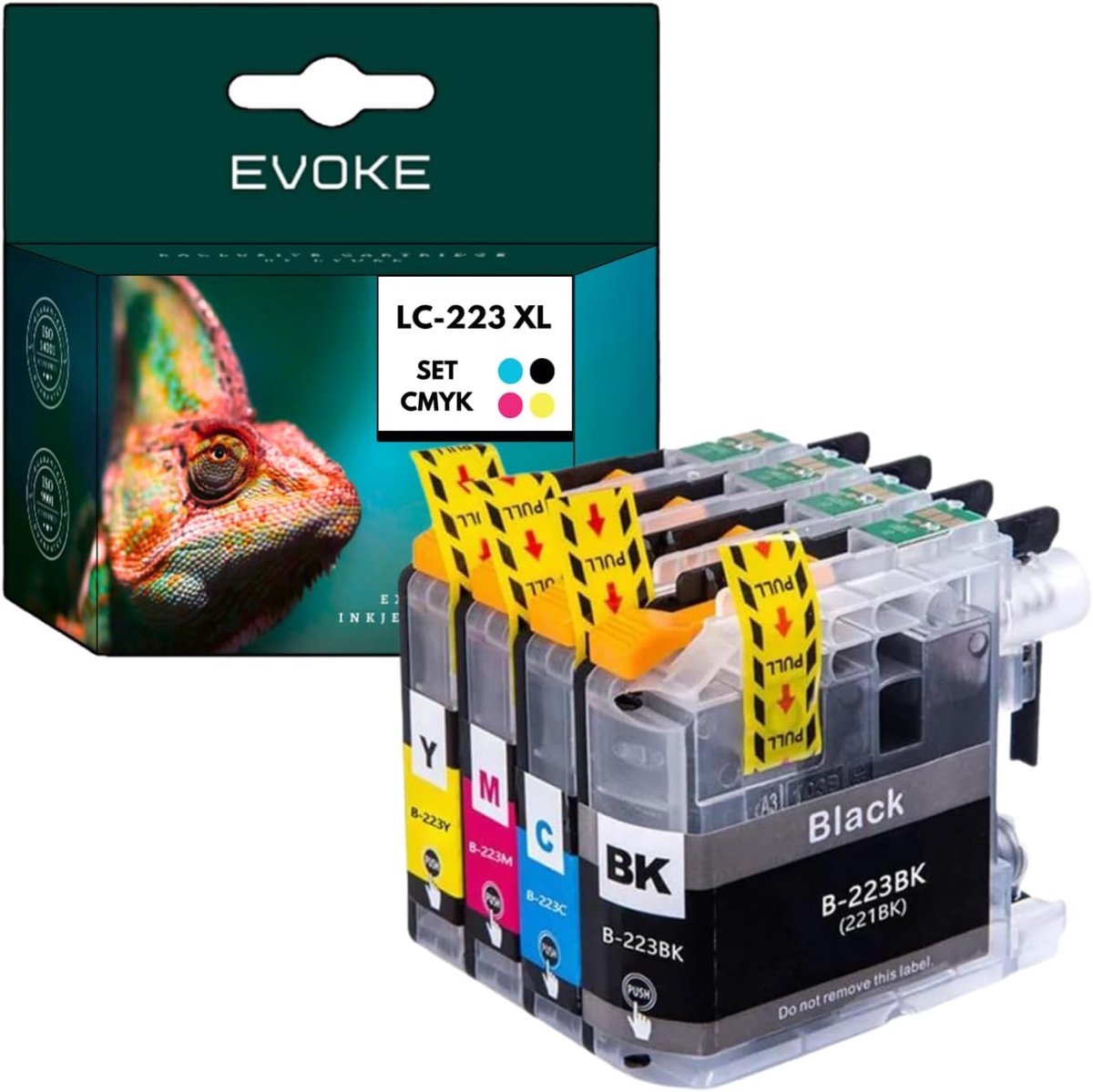 Inktset LC223 - CMYK Kit - 46 ml - Tot 1380 pagina's - 5 jaar garantie - SnelShoppen