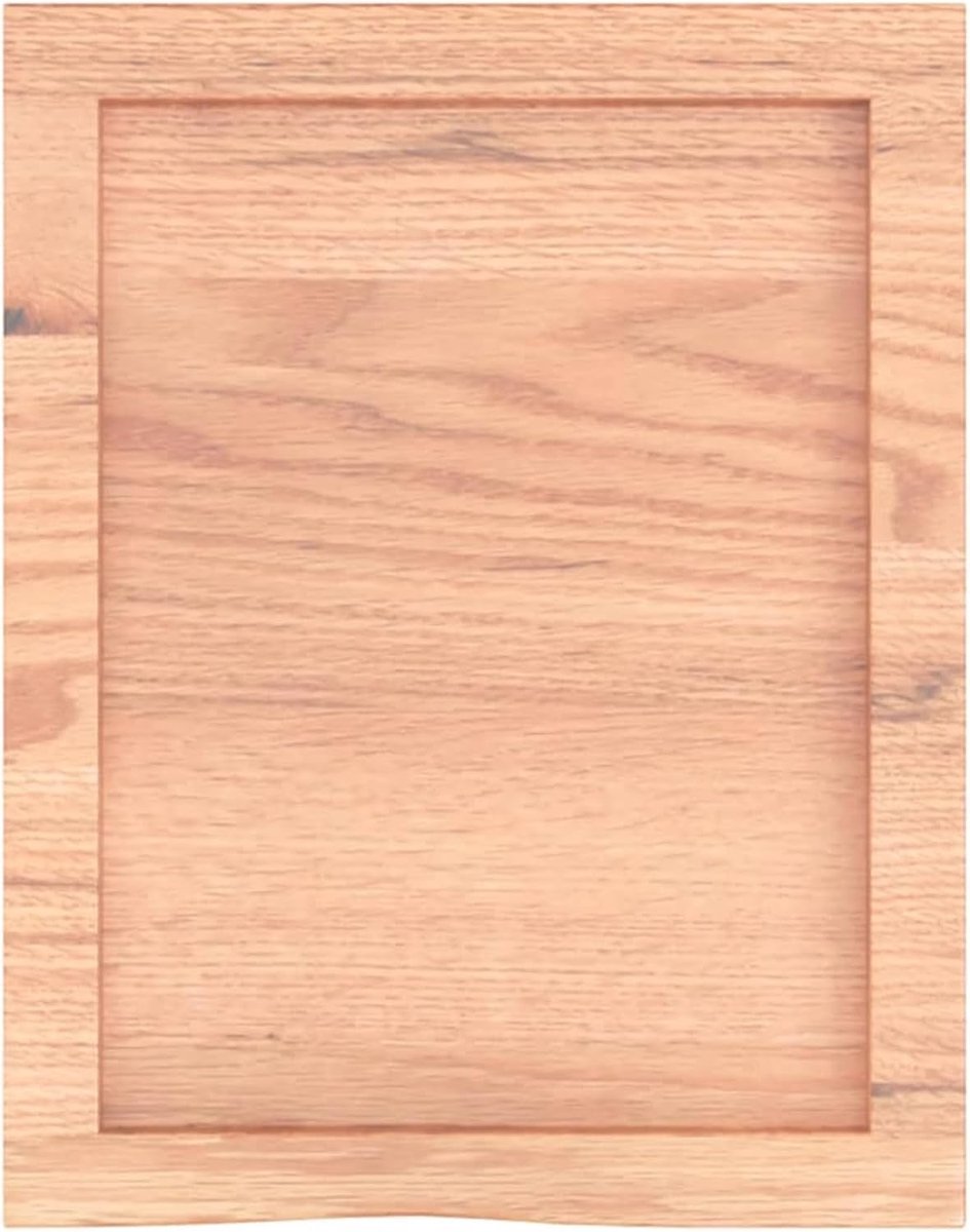 Zwevende planken voor de muur, wandrek, lichtbruin, 40 x 50 x (2-4) cm, massief hout, behandeld eiken, wandplanken, modern design, opbergruimte, stabiele constructie voor slaapkamer, keuken