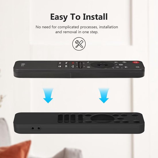 Beschermhoes compatibel met LG MR25GA, naadloze pasvorm, krasbestendig, zwart — afbeelding 2