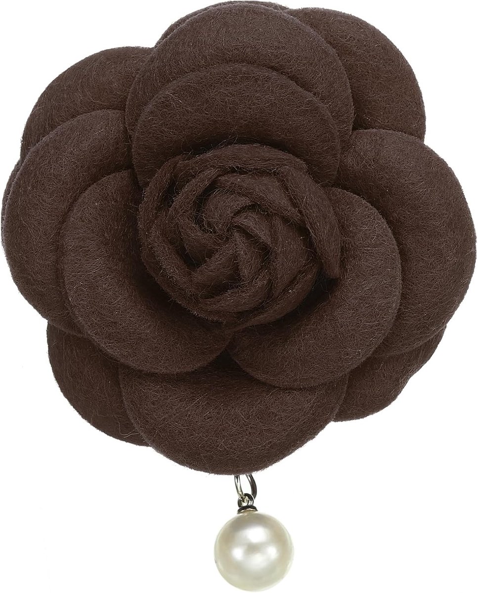 Broches, vintage stof bloem broches kunstmatige parel elegante bloemen pinnen voor vrouwen hoed jurk shirt stropdas korset