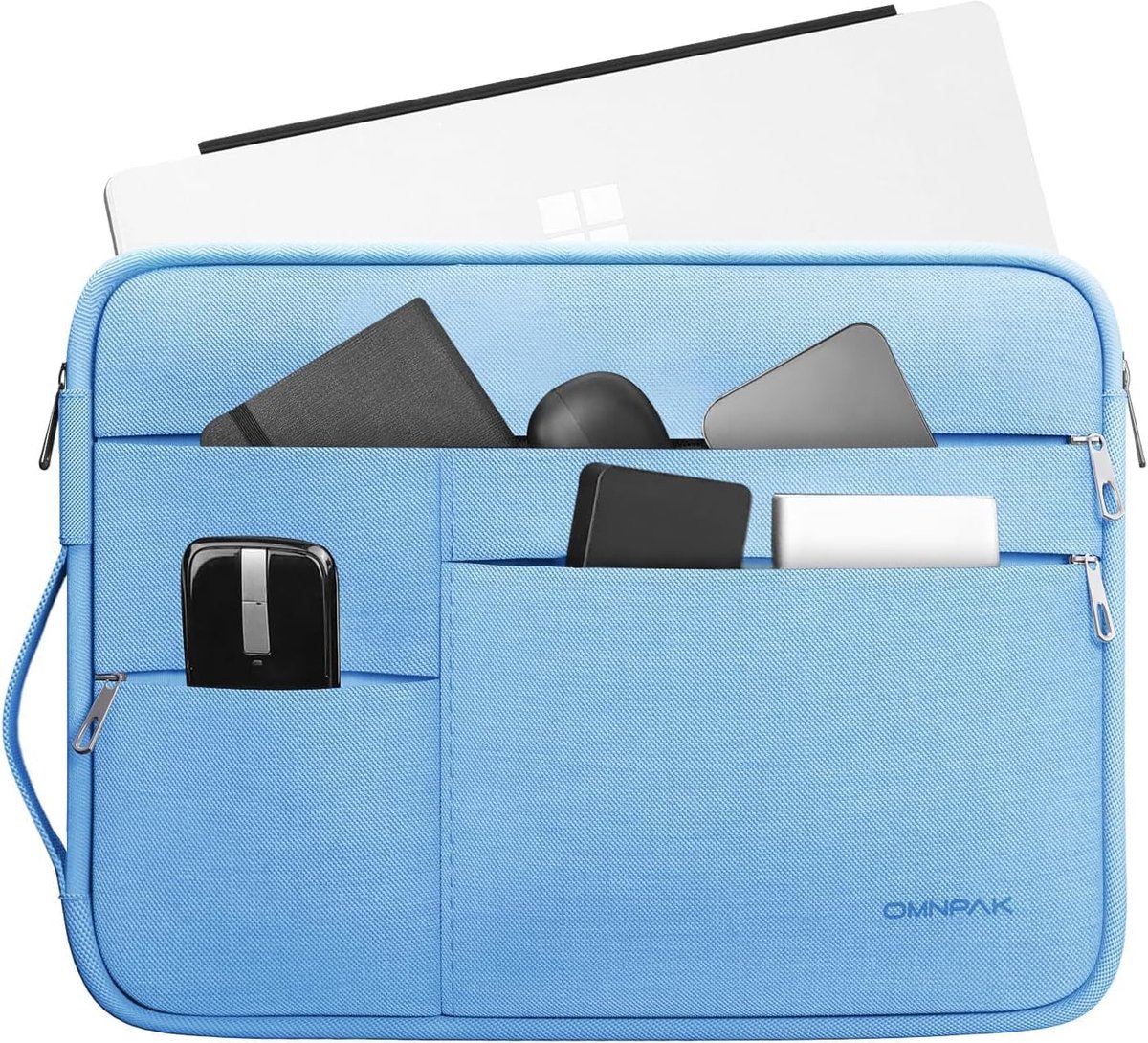 Laptop sleeve 27.9/25.4/9.19 inch - waterdicht - met meerdere vakken - voor Surface Pro 8/7+/7/6/5/4/3 - SnelShoppen