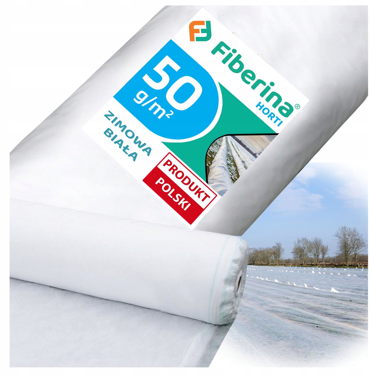 Merkloze winteragroweven 50g/m² - 3,2x20m, plantenbescherming